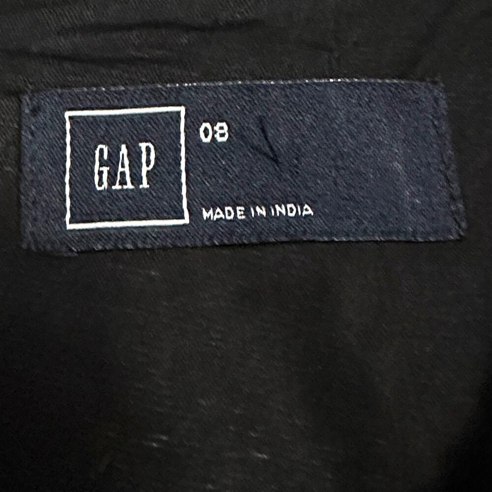 GAP Black Confetti Floral‎ Fit & Flare Dress Women's 8 Sleeveless Party Cocktail - Picture 4 of 9